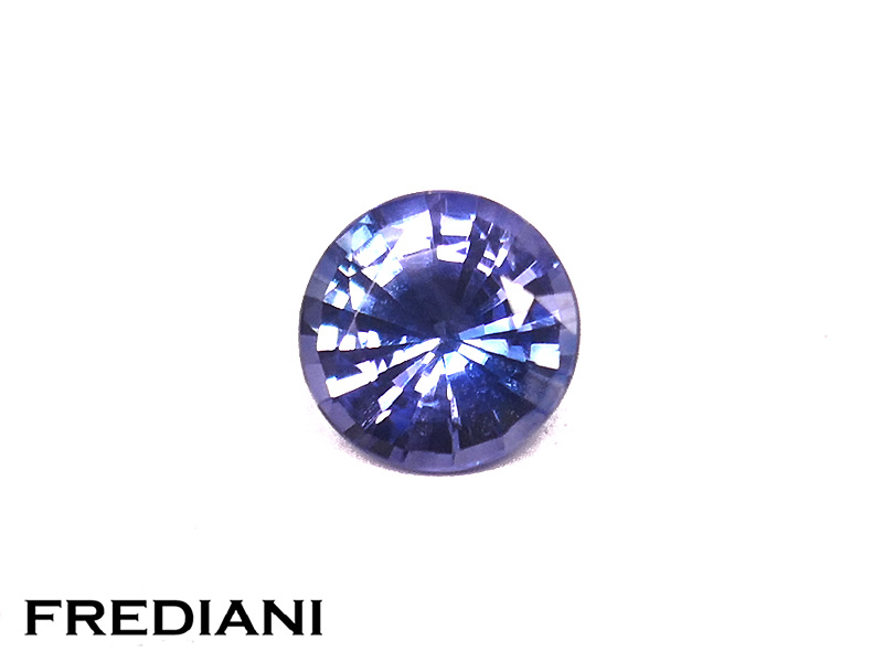 Saphir bleu rond