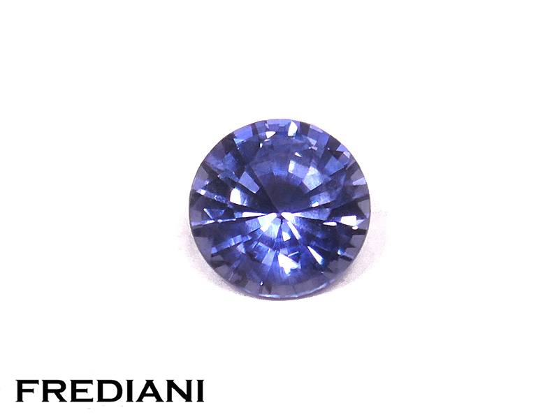Saphir bleu rond