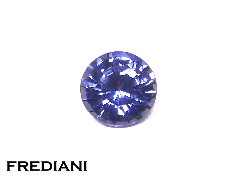 Saphir bleu rond