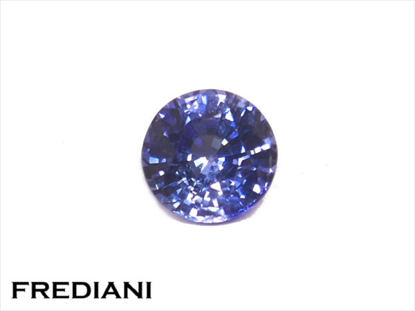 Saphir bleu rond