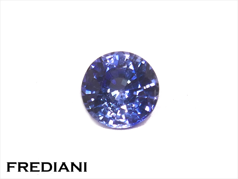 Saphir bleu rond