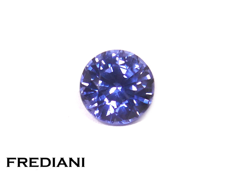 Saphir bleu rond