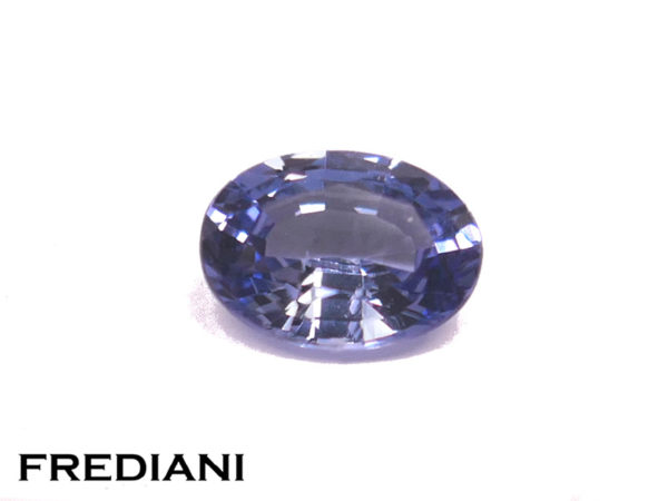 Saphir bleu ovale