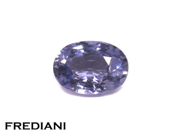 Saphir bleu ovale