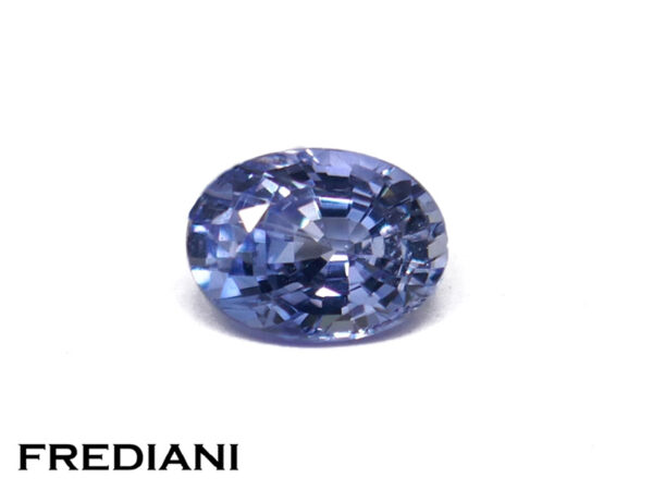 Saphir bleu ovale