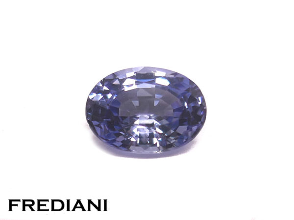 Saphir bleu ovale