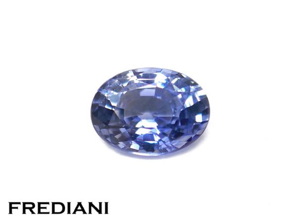Saphir bleu ovale