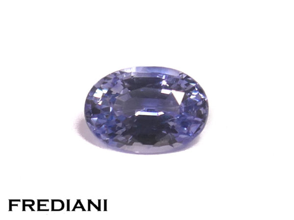 Saphir bleu ovale