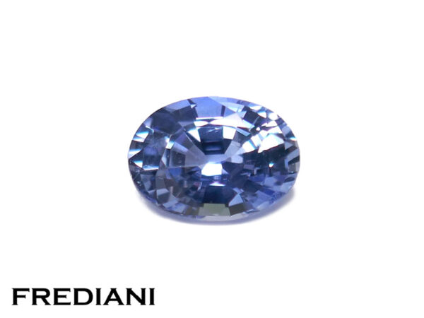 Saphir bleu ovale
