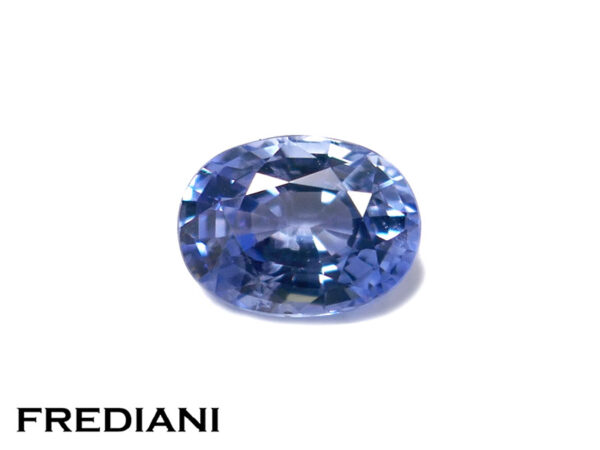 Saphir bleu ovale