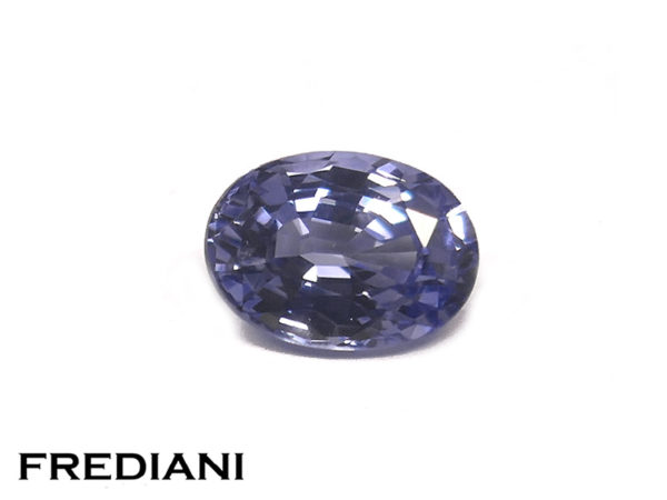 Saphir bleu ovale