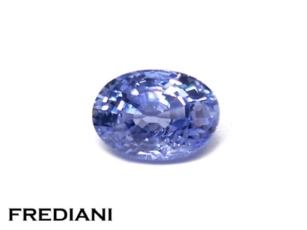 Saphir bleu ovale
