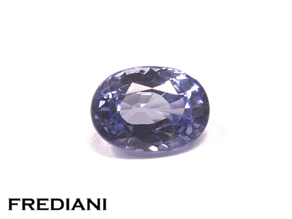 Saphir bleu ovale