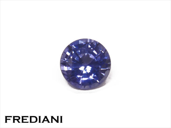 Saphir bleu rond