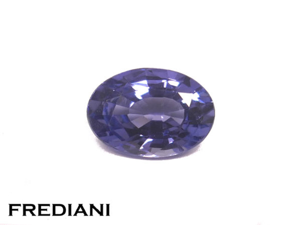 Saphir bleu ovale