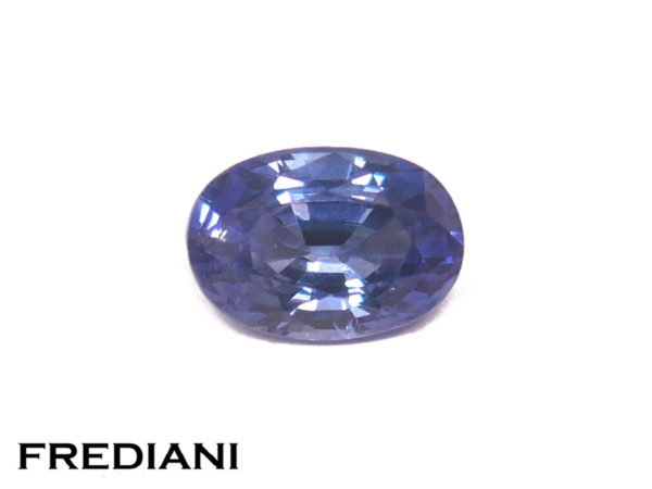 Saphir bleu ovale