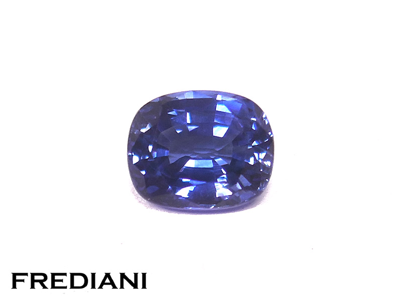 Saphir bleu coussin