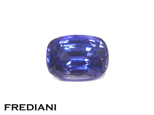 Saphir bleu coussin