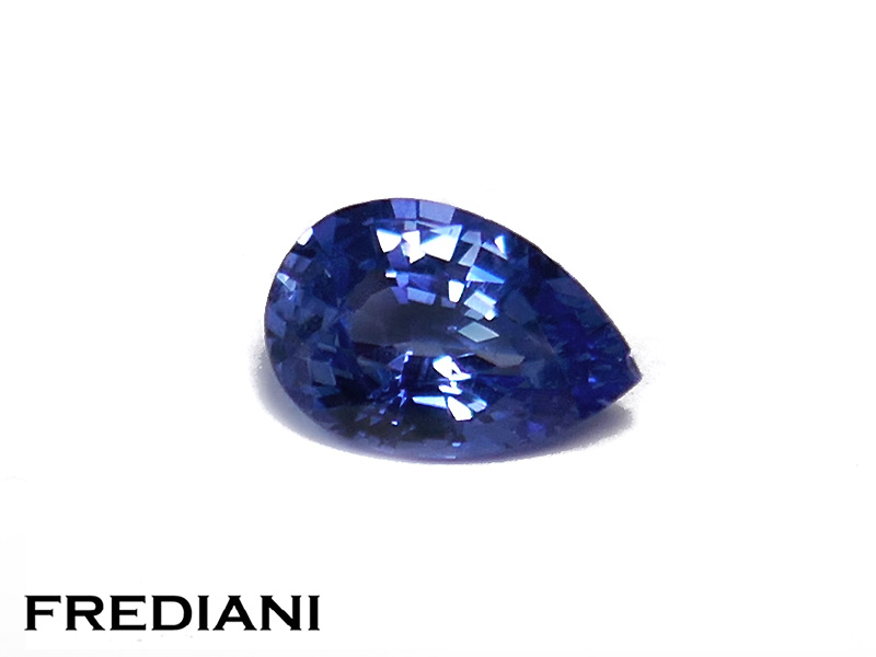 Saphir bleu poire
