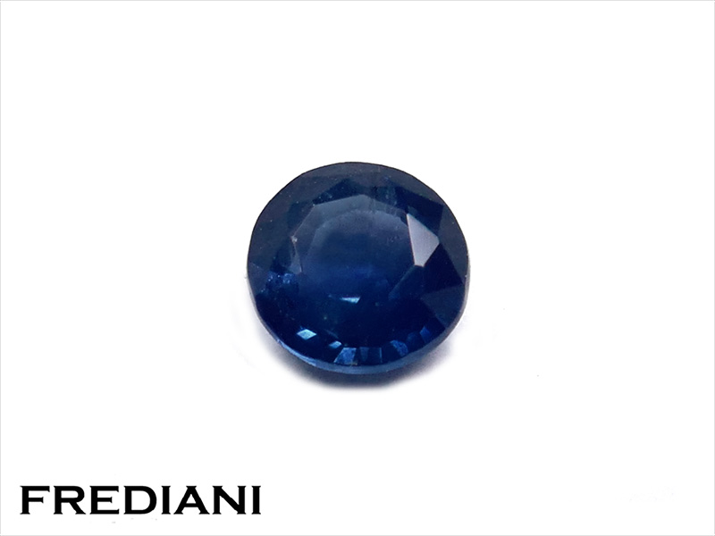 Saphir bleu rond
