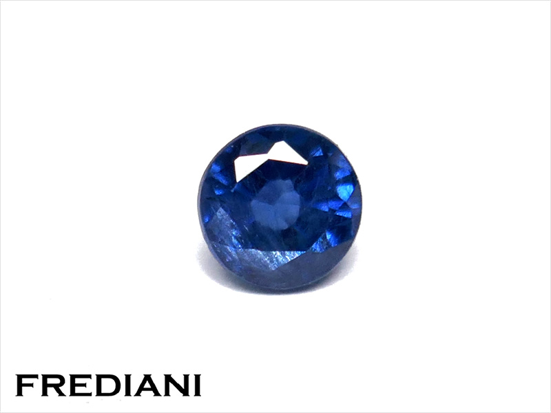 Saphir bleu rond