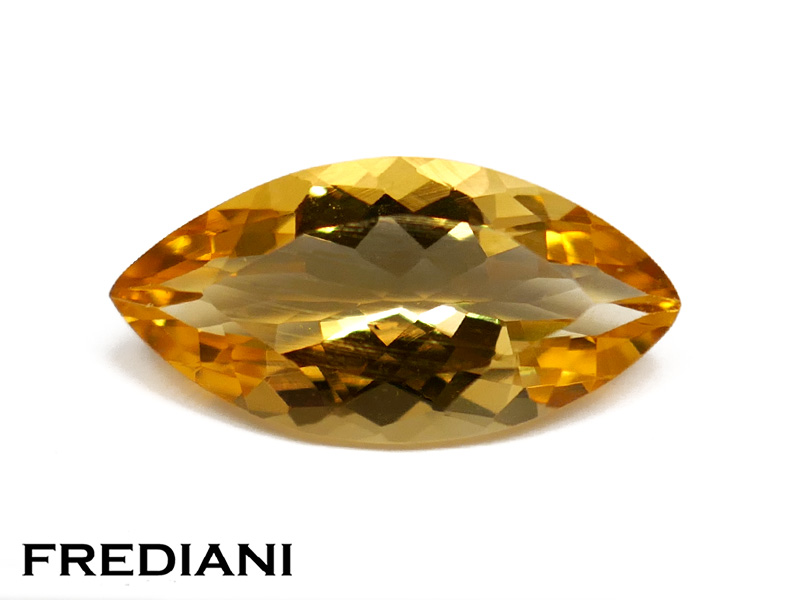 Citrine dorée navette