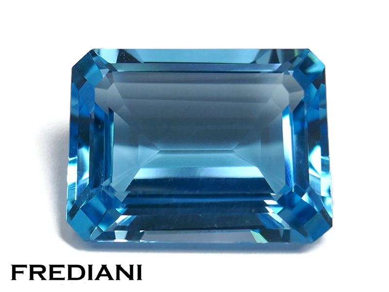 Topaze bleue rectangulaire