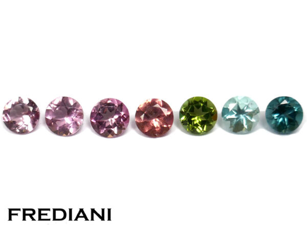 Lot de tourmalines rondes naturelles