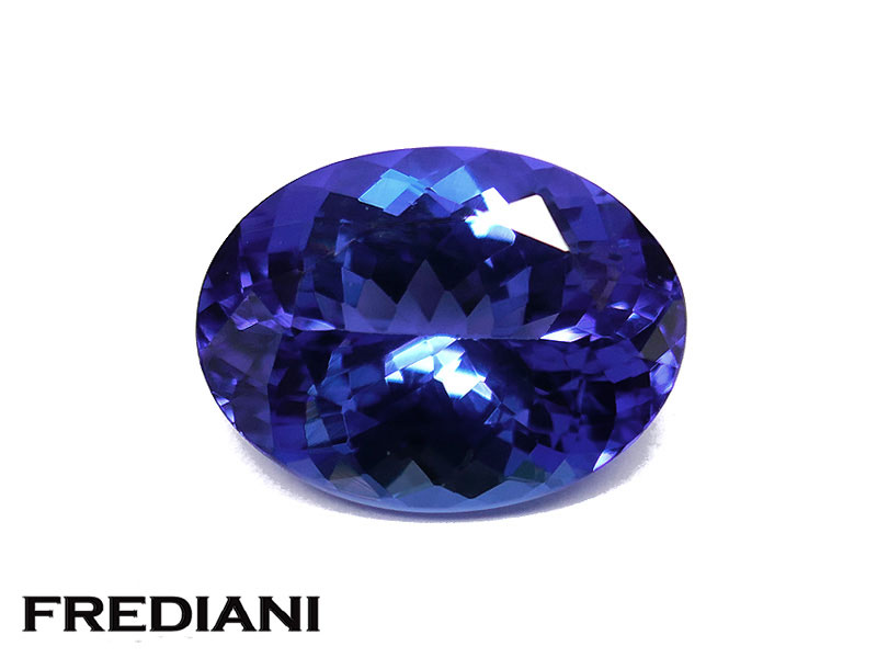 Tanzanite ovale top couleur