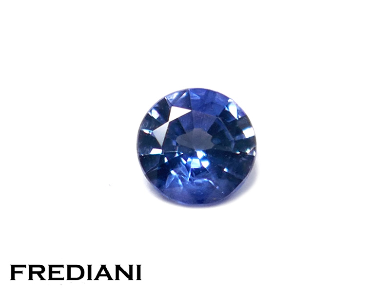 Saphir bleu rond