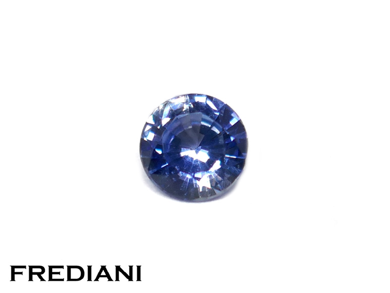 Saphir bleu rond