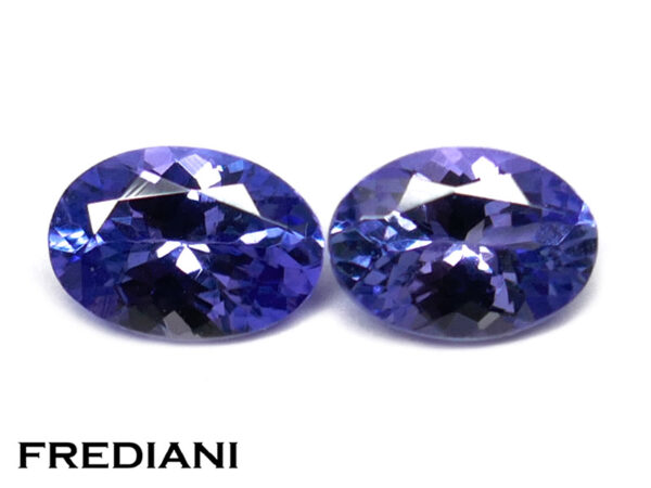 Paire de tanzanites ovales