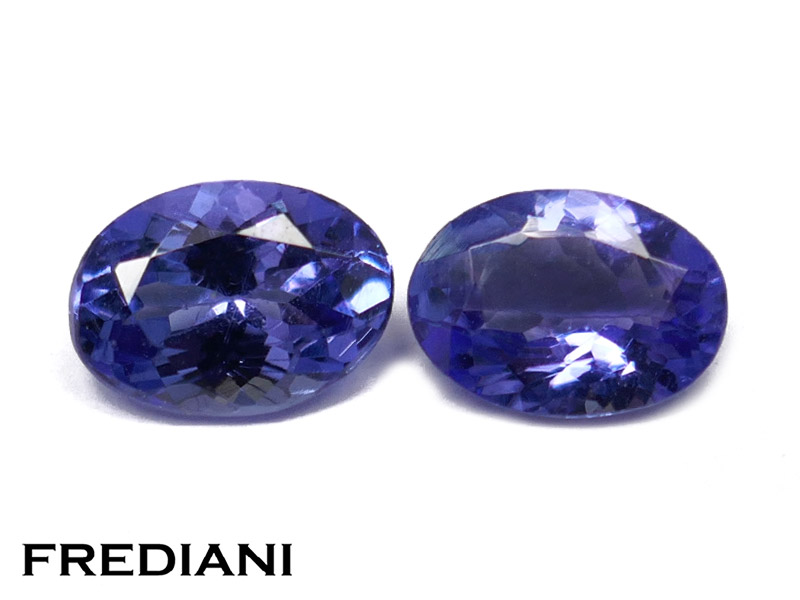 Paire de tanzanites ovales