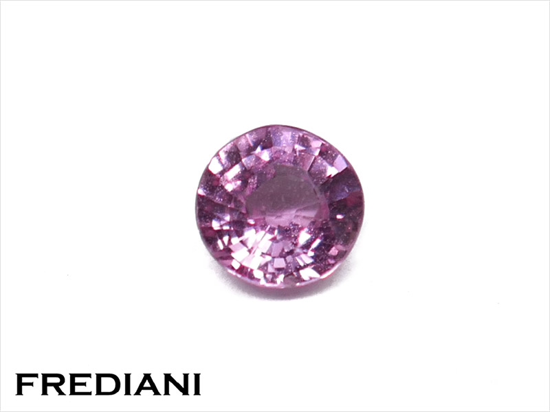 Saphir rose rond