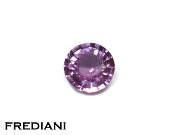 Saphir violet rond naturel