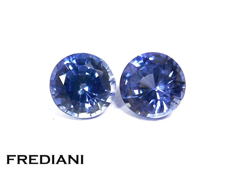 Paire de saphirs ronds
