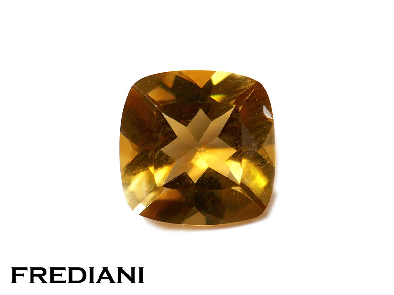 Citrine coussin carré