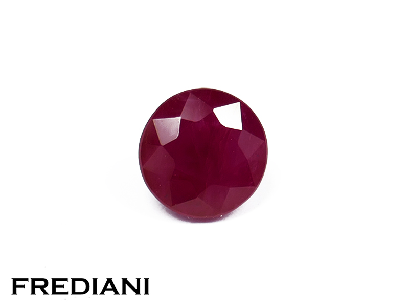 Rubis rond certifié