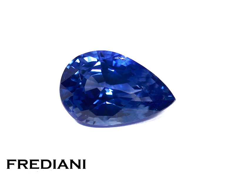 Saphir bleu poire