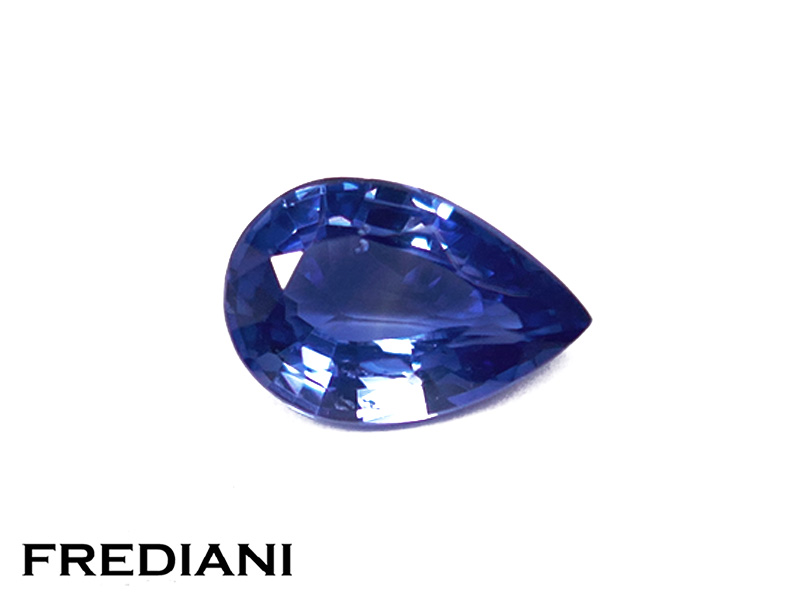 Saphir bleu poire