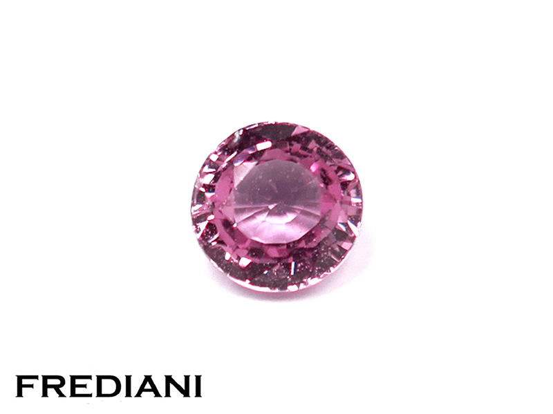 Saphir rose rond