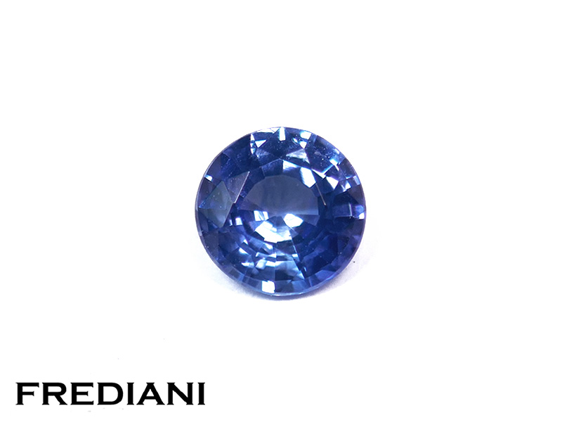 Saphir bleu rond