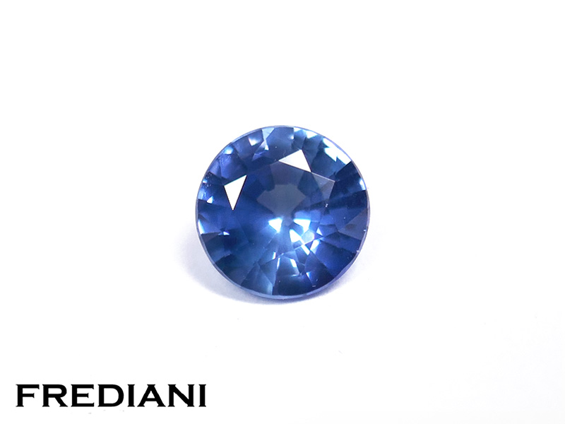 Saphir bleu rond