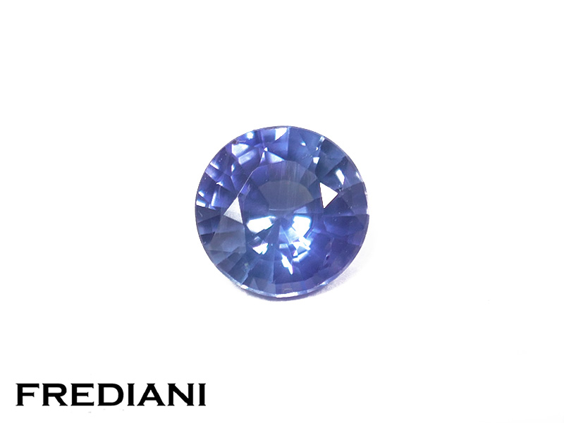Saphir bleu rond