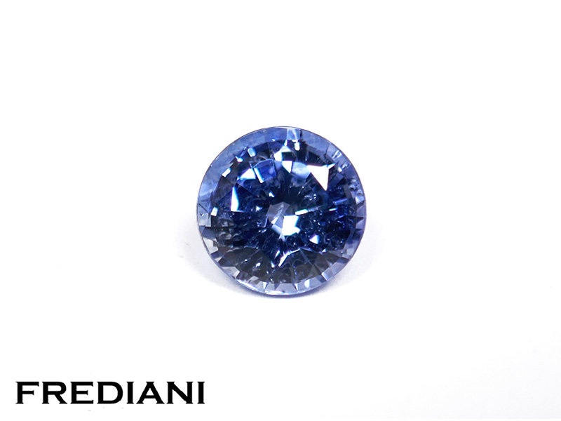 Saphir bleu rond