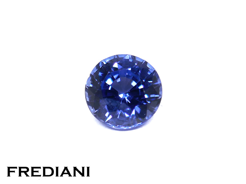 Saphir bleu rond