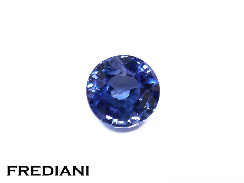 Saphir bleu rond