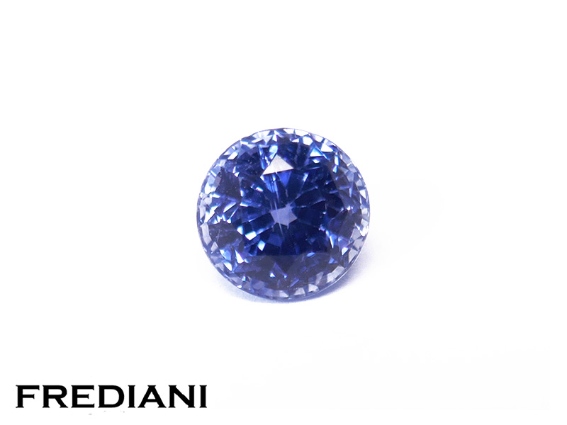 Saphir bleu rond