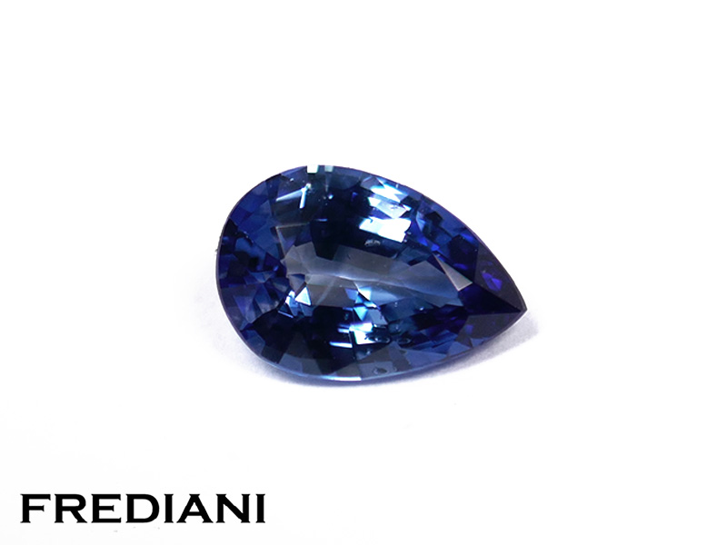 Saphir bleu poire