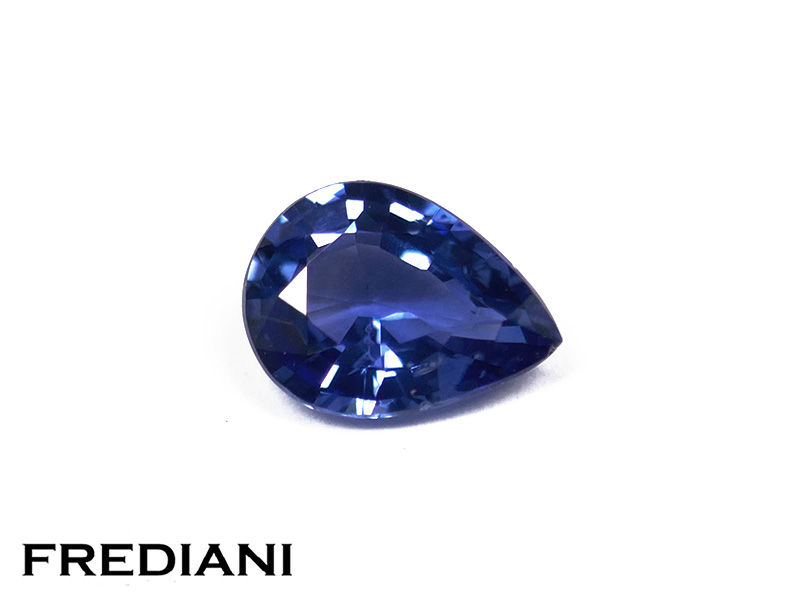 Saphir bleu poire
